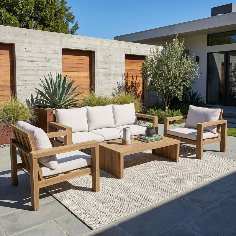 4 Piece Patio Sofa Set by HouseOfZazla