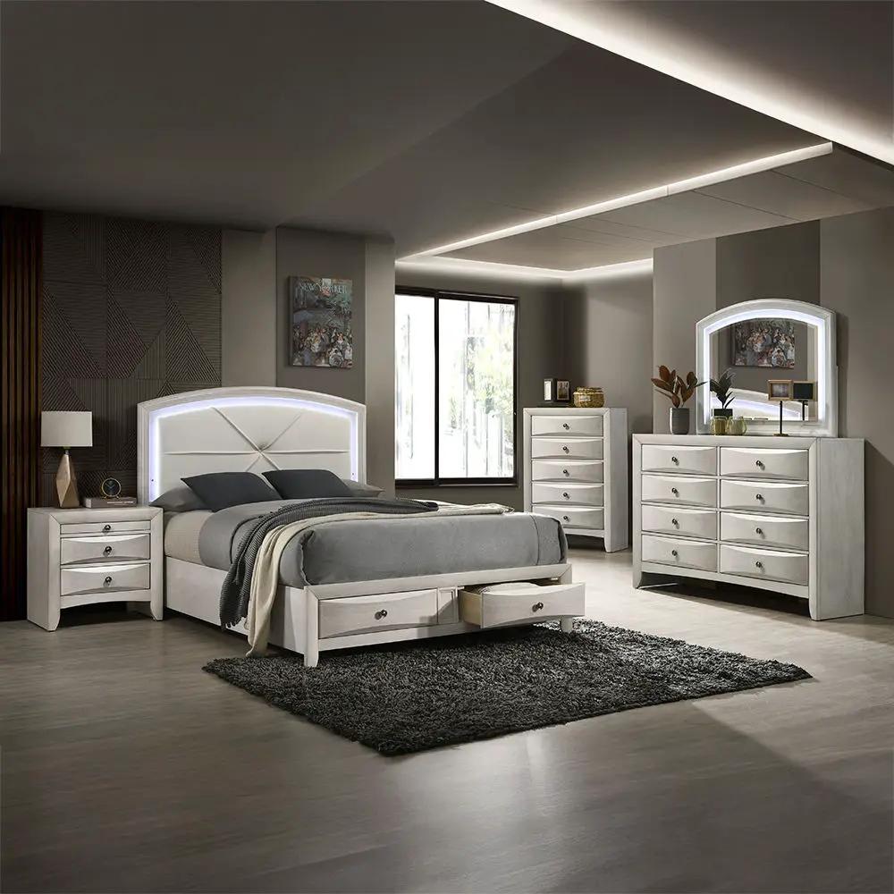 Ramondi - Bed With Storage & LED by Unique Piece Furniture