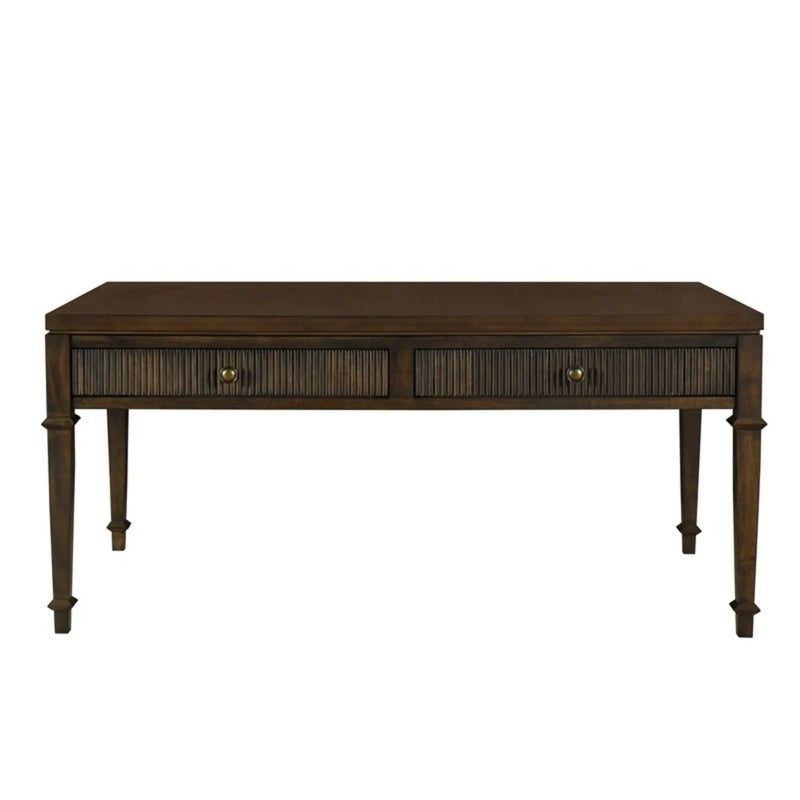Fluted - 2 Drawer Coffee Table - Brown by Unique Piece Furniture