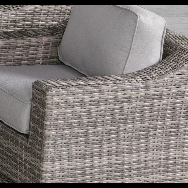 Swivel Patio Chair With Luxurious Cushions Perfect For Outdoor Relaxation (Set of 2) - Gray Mix by Unique Piece Furniture