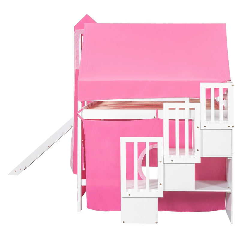 Loft Bed With Tent And Tower