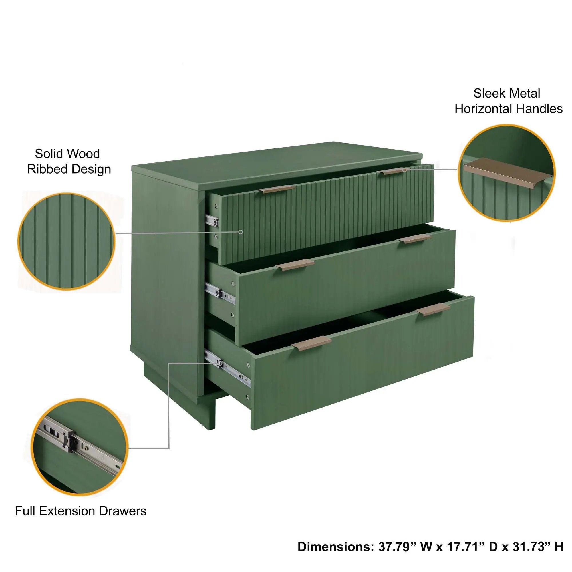 Granville - Dresser With 3 Drawers by HouseOfZazla