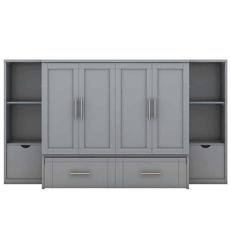 Murphy Bed With Shelves, Drawers And USB Ports by HouseOfZazla