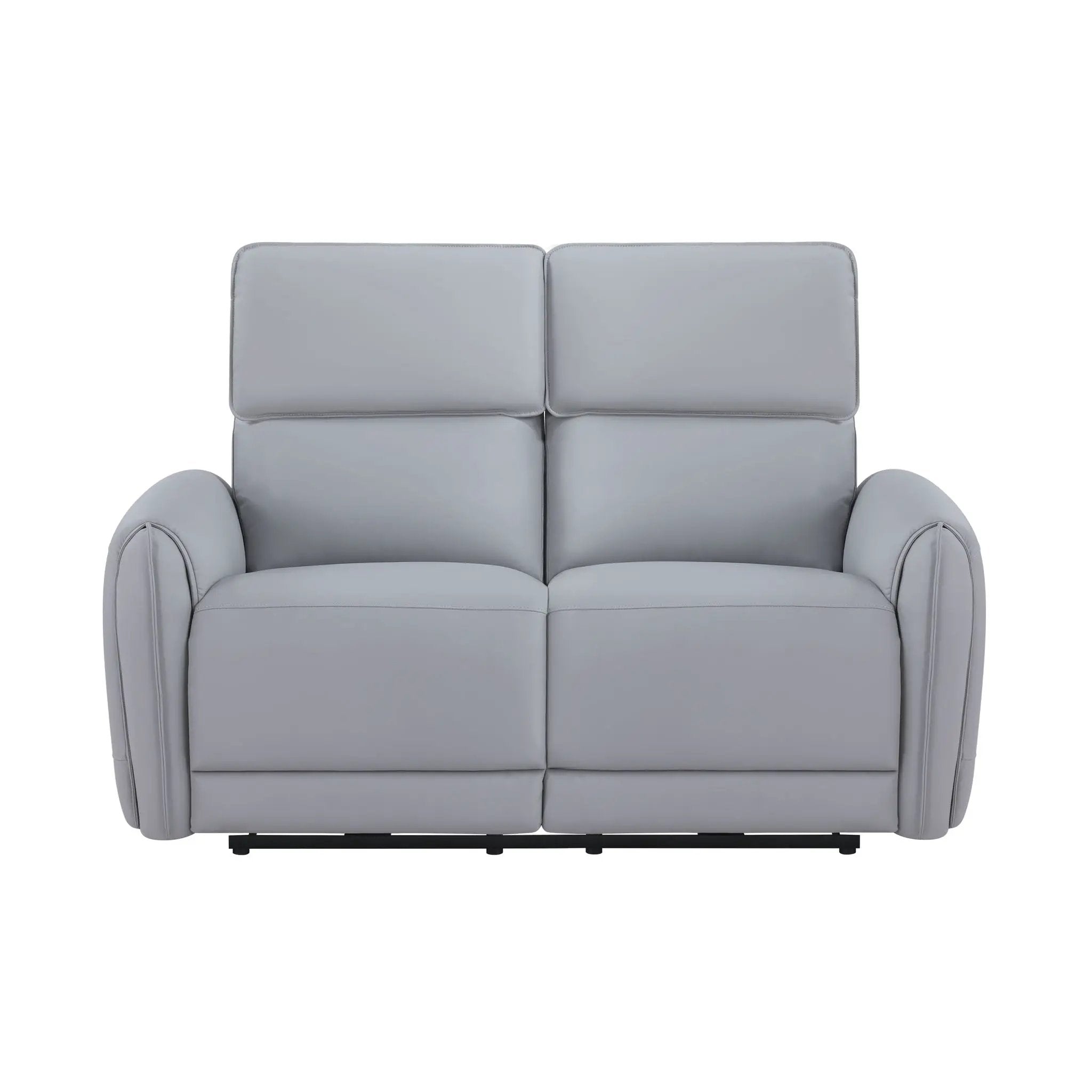 Jeromie - Power Motion Loveseat With USB Port - Gray by HouseOfZazla