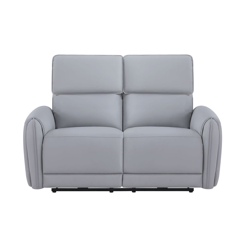 Jeromie - Power Motion Loveseat With USB Port - Gray by HouseOfZazla