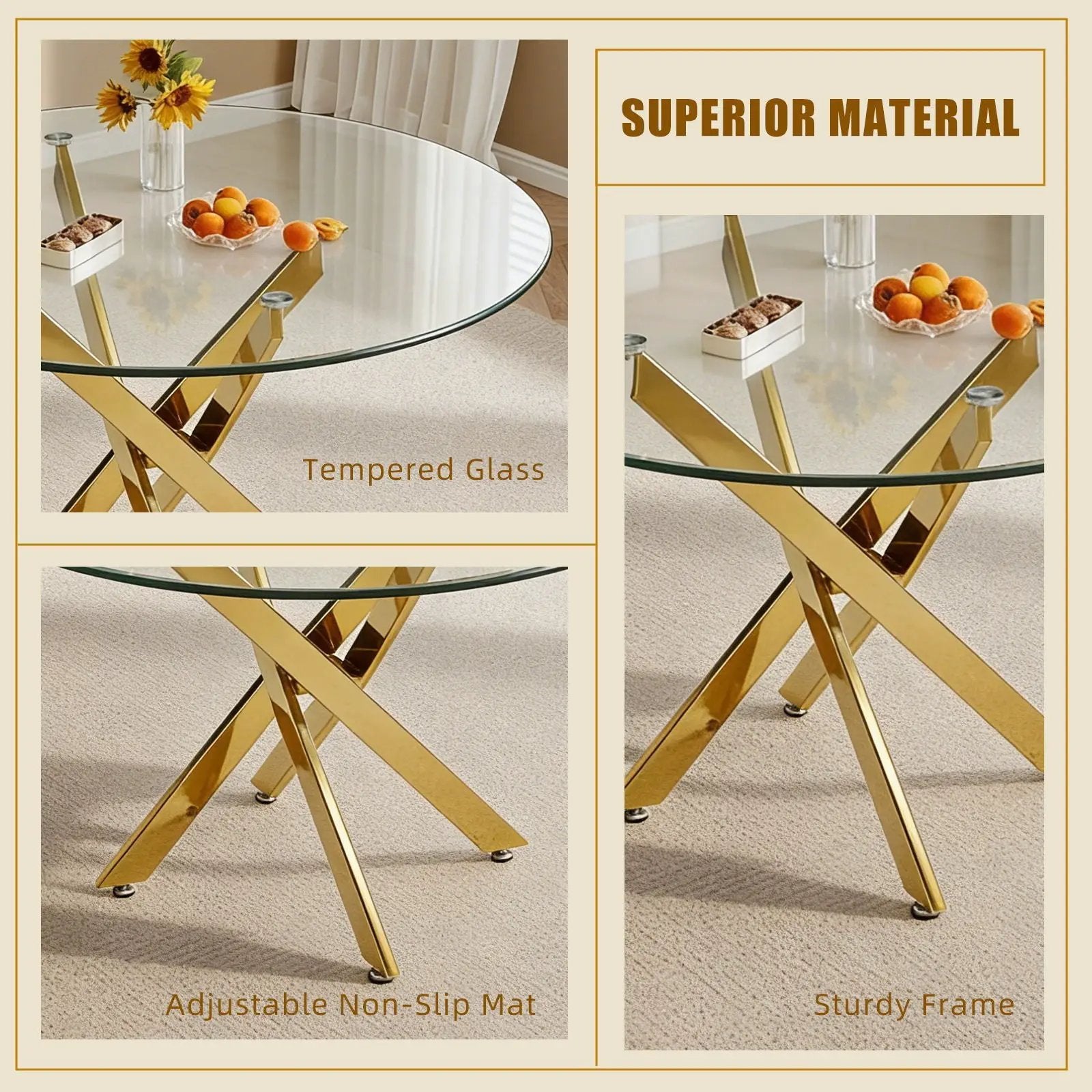 Modern Round Table For Dining Room by Unique Piece Furniture