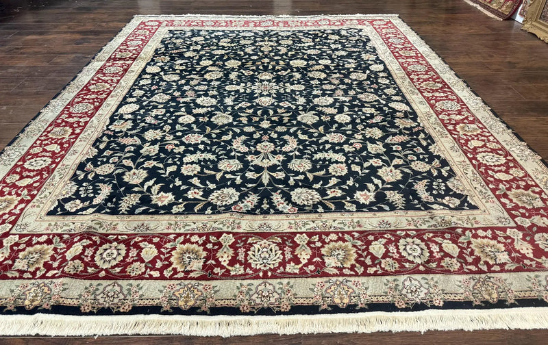 Black Pak Persian Rug 8x10, Floral Allover by Jewel Rugs