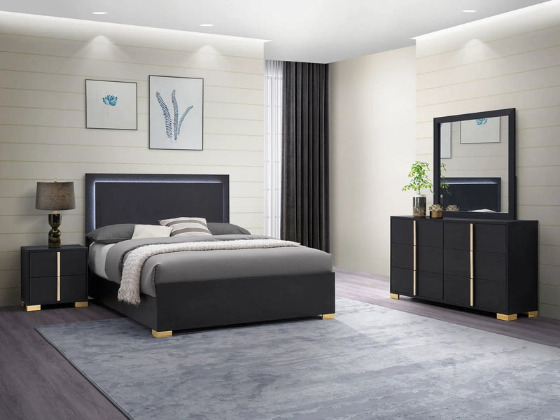 Marceline 4-piece Queen Bedroom Set Black by Unique Piece Furniture