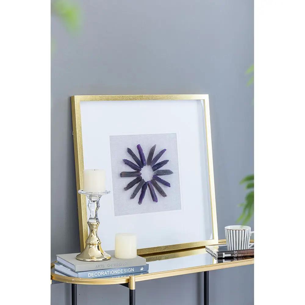 Grace Purple Agate Shadow Boxes Wall Art Set of 2 - Multicolor by HouseOfZazla