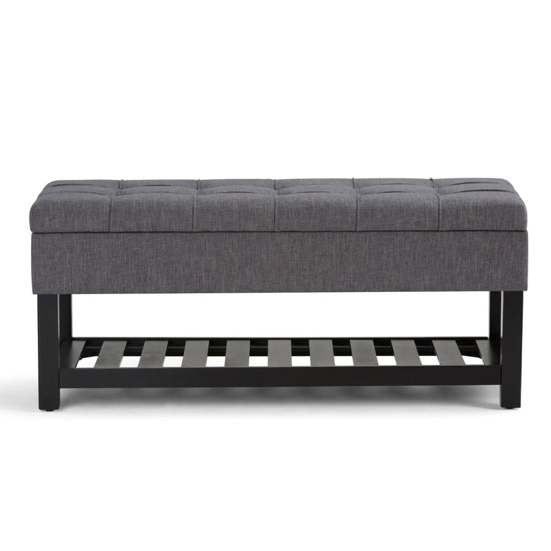 Saxon - Upholstered Transitional Storage Ottoman Bench by Unique Piece Furniture