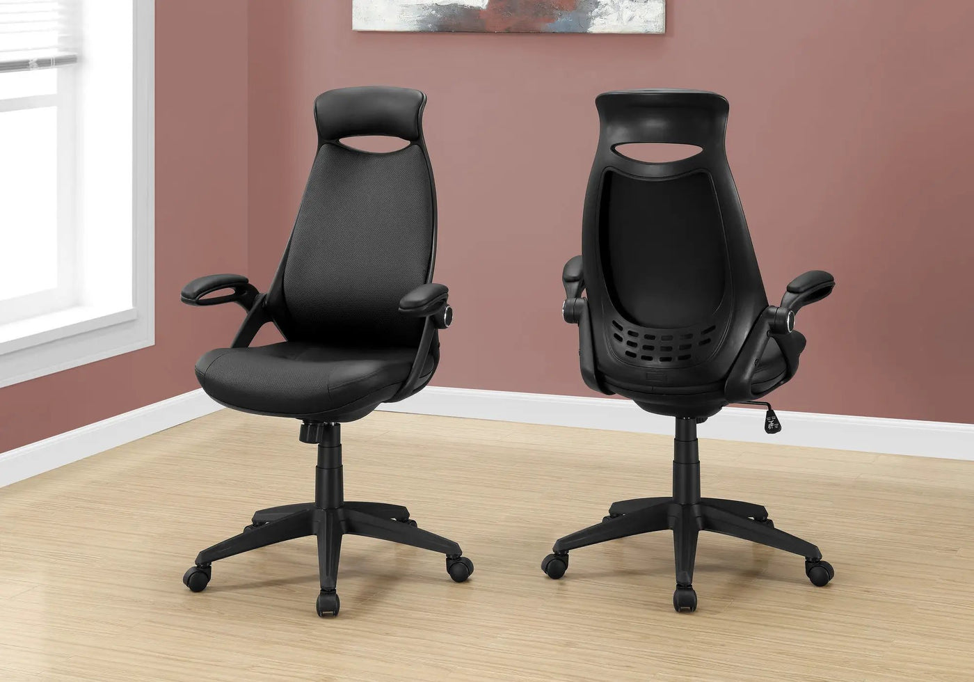 Office Chair, Adjustable Height, Swivel, Ergonomic, Armrests, Contemporary & Modern by Unique Piece Furniture