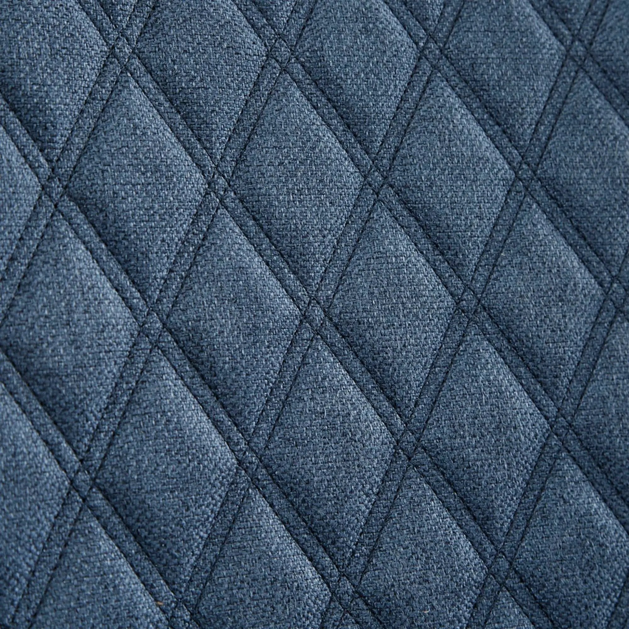 Accent Chair With Quilted Back And Silver Studs - Dark Blue by Unique Piece Furniture