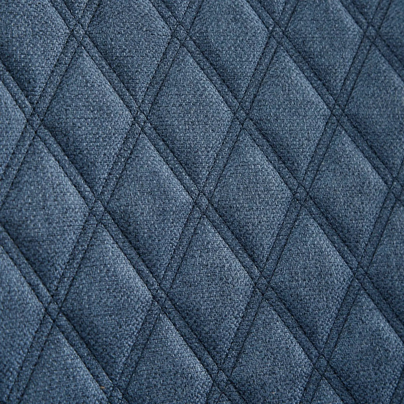 Accent Chair With Quilted Back And Silver Studs - Dark Blue by Unique Piece Furniture