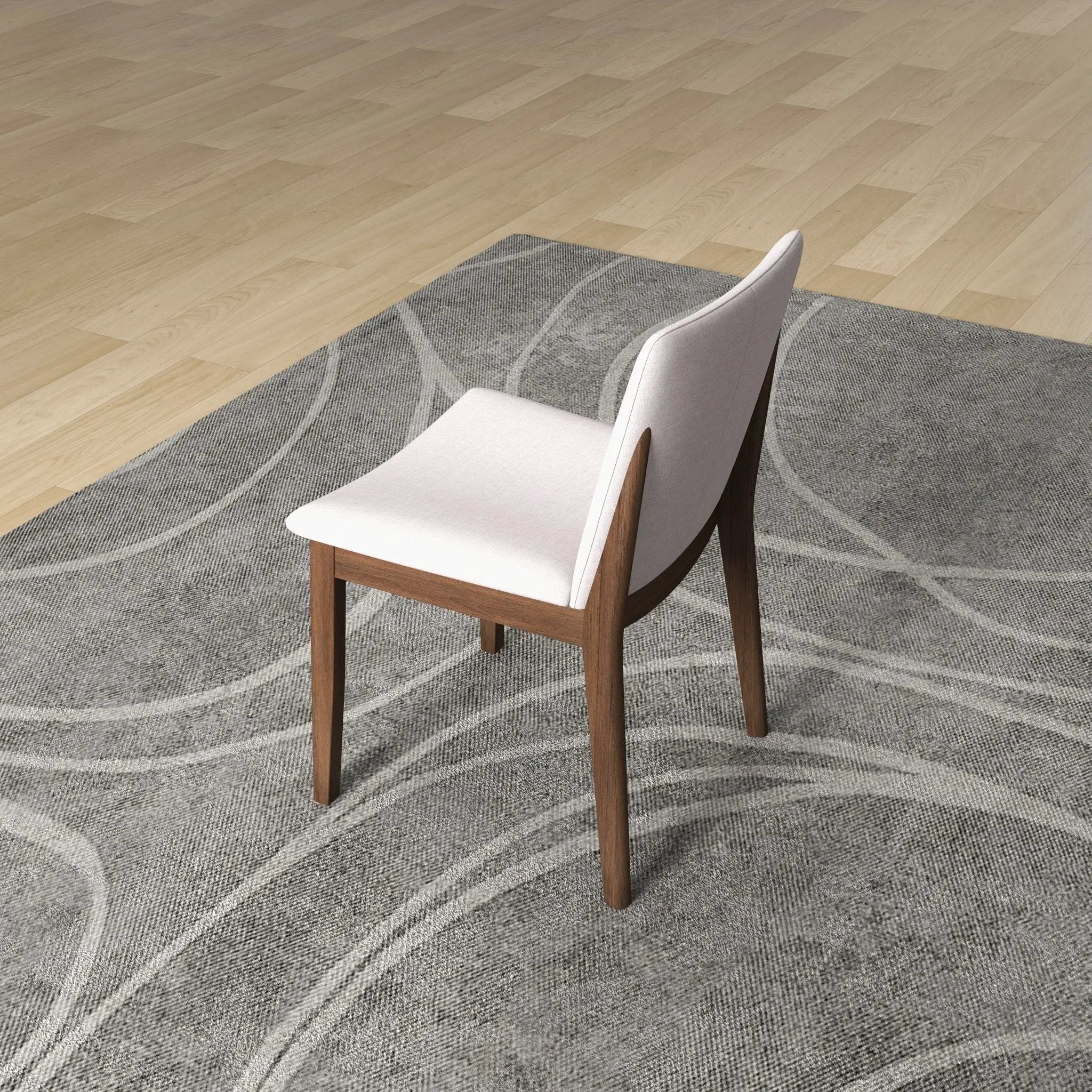 Laura - Mid-Century Modern Solid Wood Dining Chair (Set of 2) by HouseOfZazla