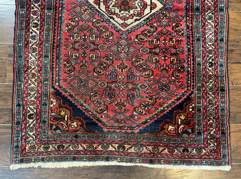 Antique Persian Tribal Rug 3.6 x 5, Hamadan Angelas Rug by Jewel Rugs
