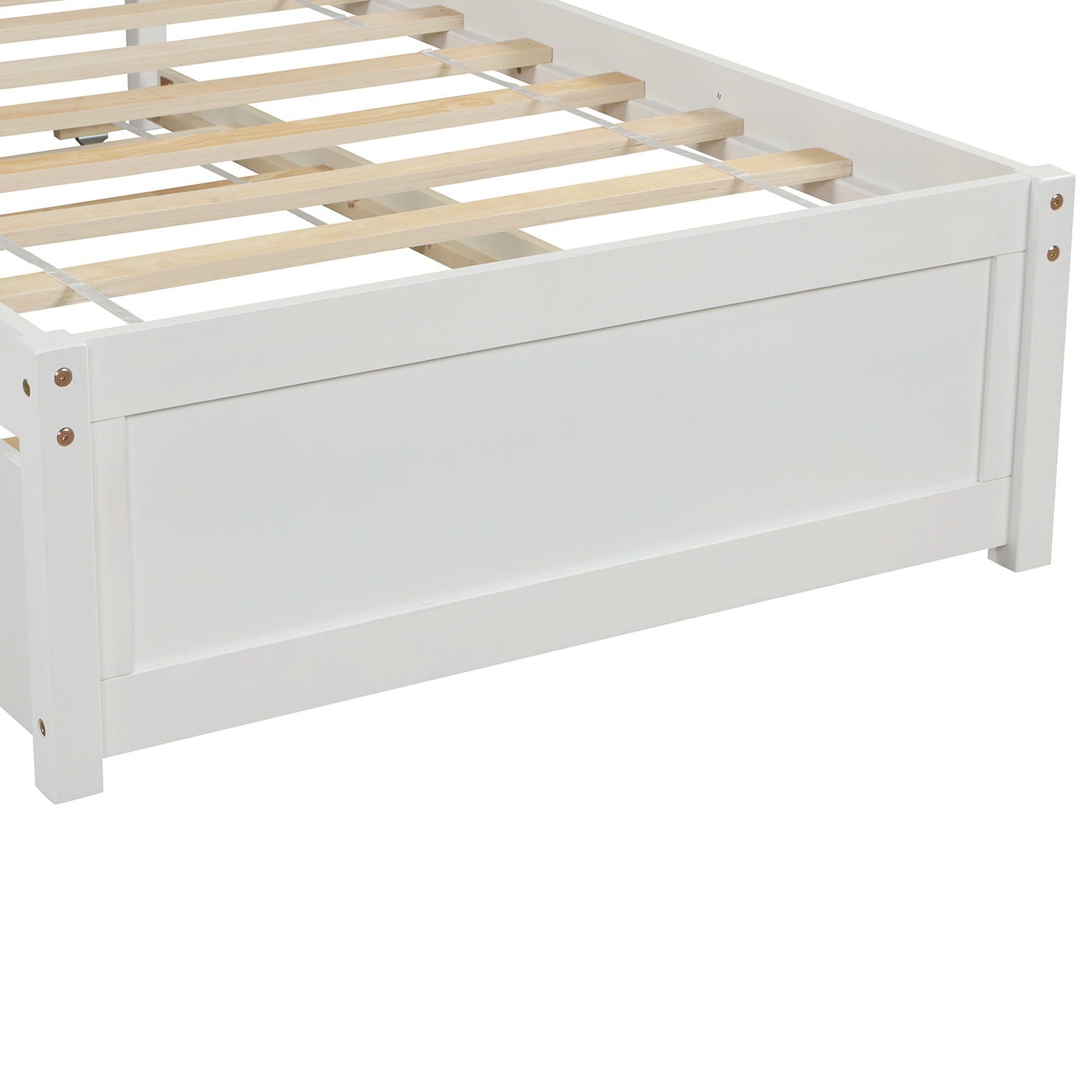 Platform Bed Wood Bed Frame With Trundle by HouseOfZazla