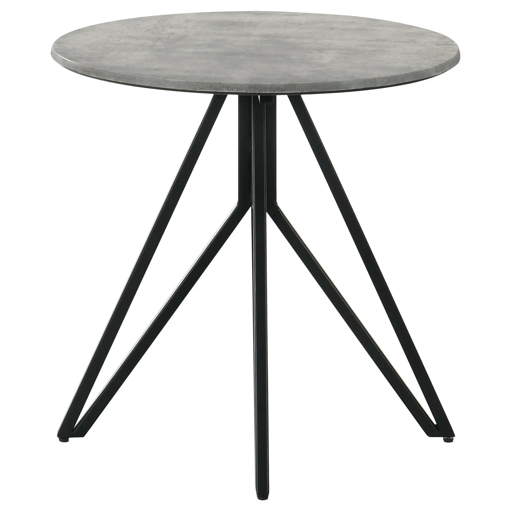 Hadi 3-piece Round SmartTop Coffee and End Table Set Cement by Unique Piece Furniture