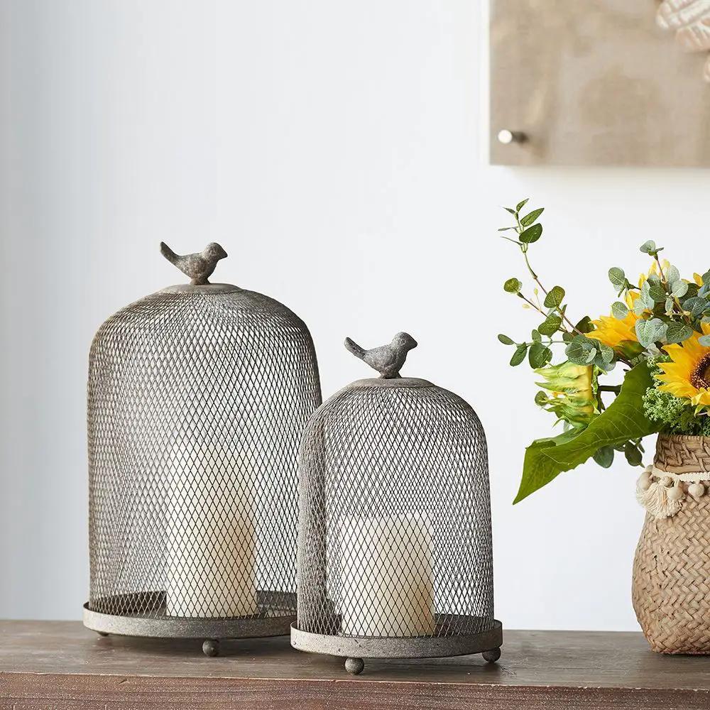 Ophira Sparrow Candle Holders (Set of 2) - Antique Gray by Unique Piece Furniture