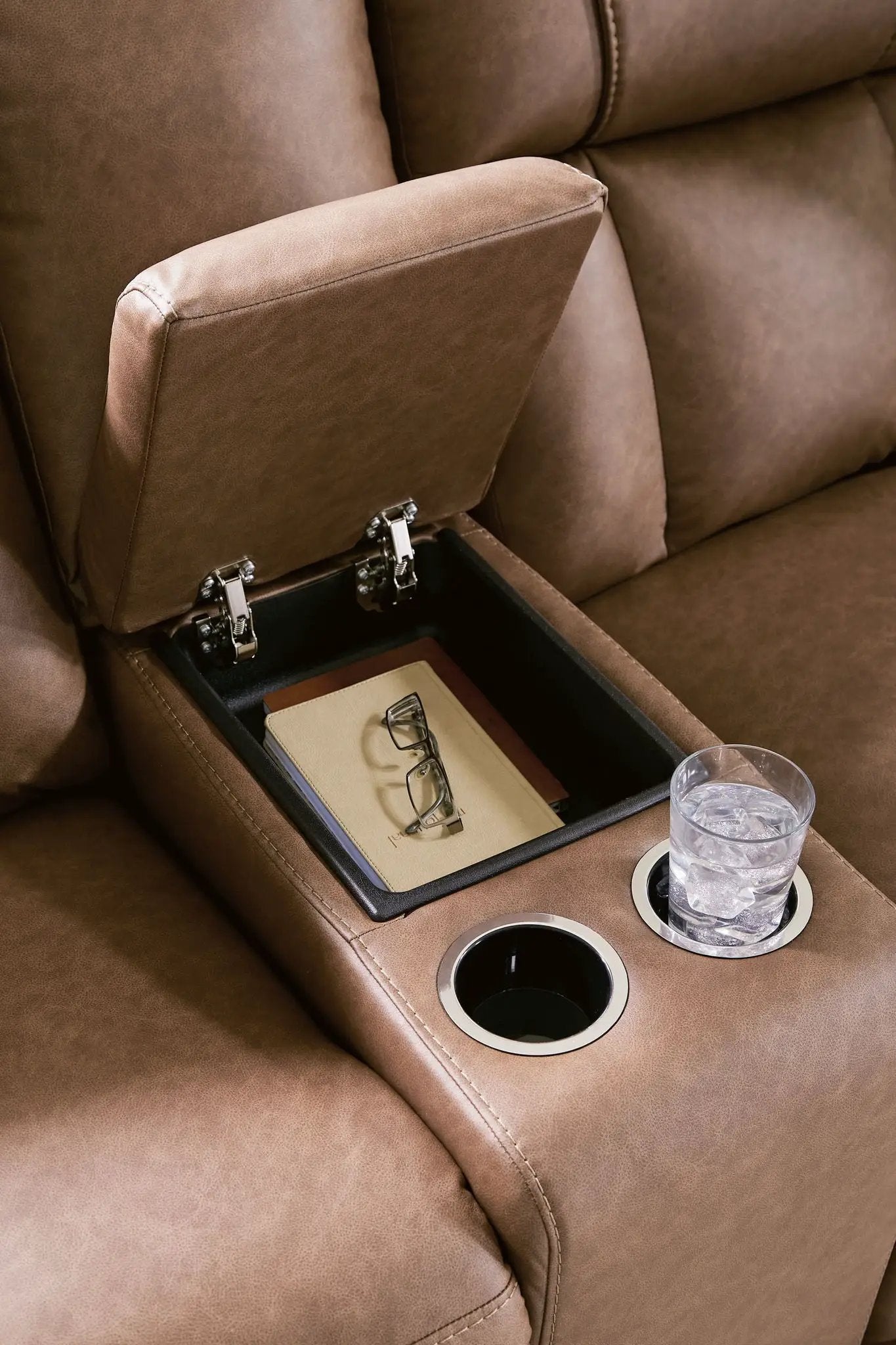 Mackmenville - Double Reclining Loveseat With Console by Unique Piece Furniture