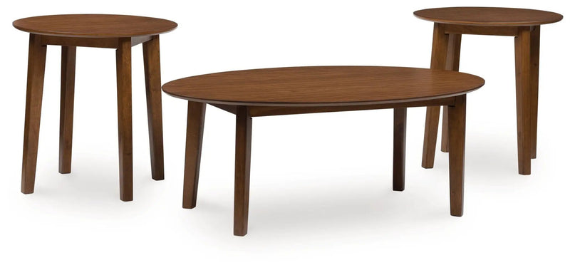 Gordonay - Occasional Table Set (Set of 3) - Brown by Unique Piece Furniture