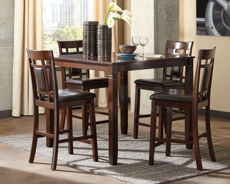 Bennox - DRM Counter Table Set (Set of 5) - Brown by Unique Piece Furniture