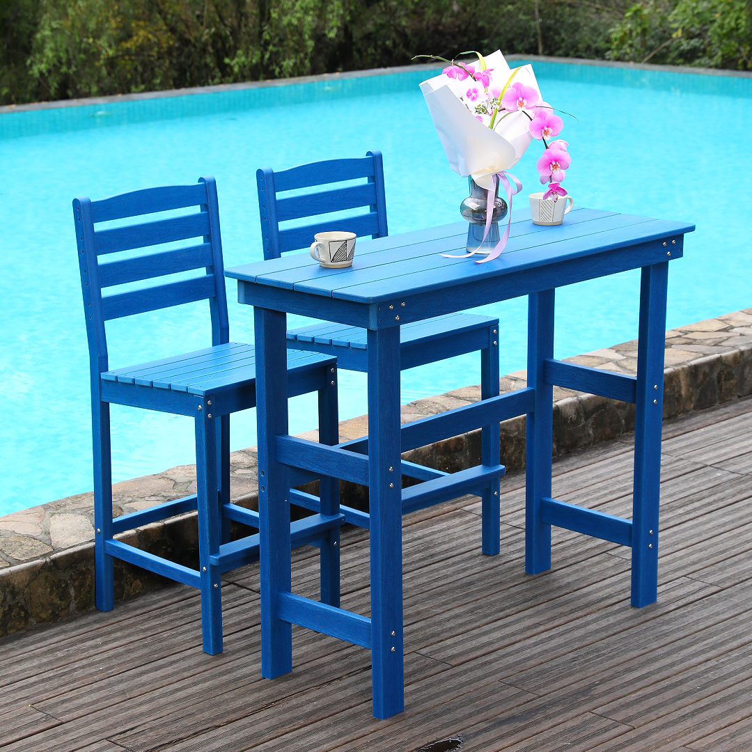 HDPE Outdoor Dining and Bar Table by HouseOfZazla
