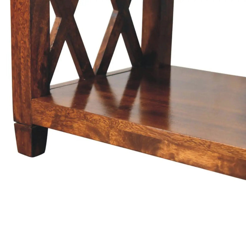 Belmont - X Frame Coffee Table - Brown by HouseOfZazla