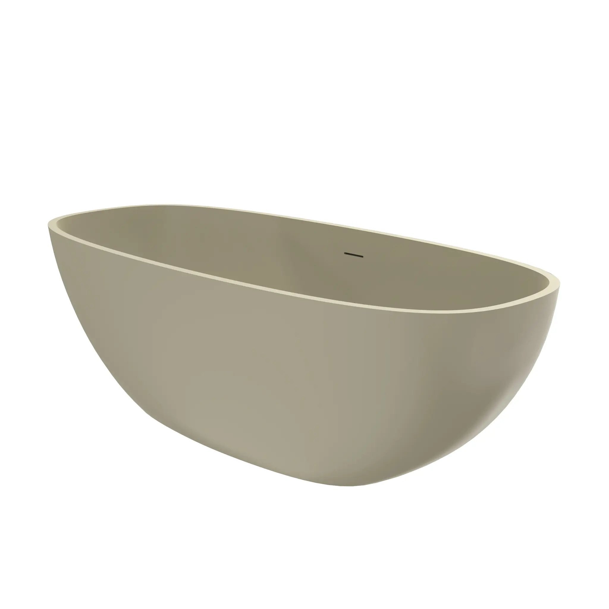 66.9 Inch Freestanding Solid Surface Soaking Bathtub by HouseOfZazla