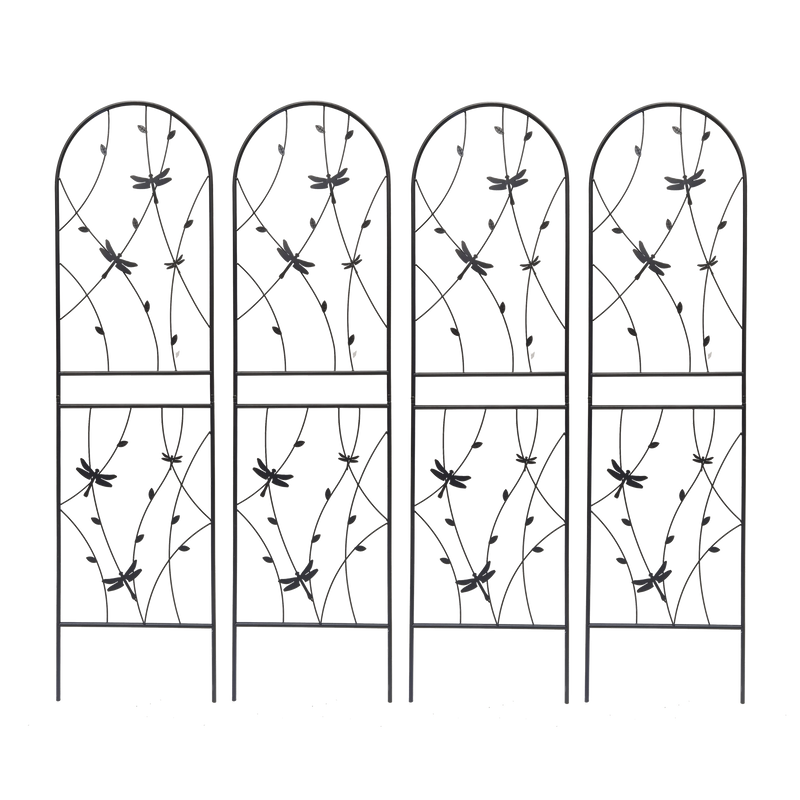 2 Pack Metal Garden Trellis 71" x 19.7" Rustproof Trellis for Climbing Plants by HouseOfZazla