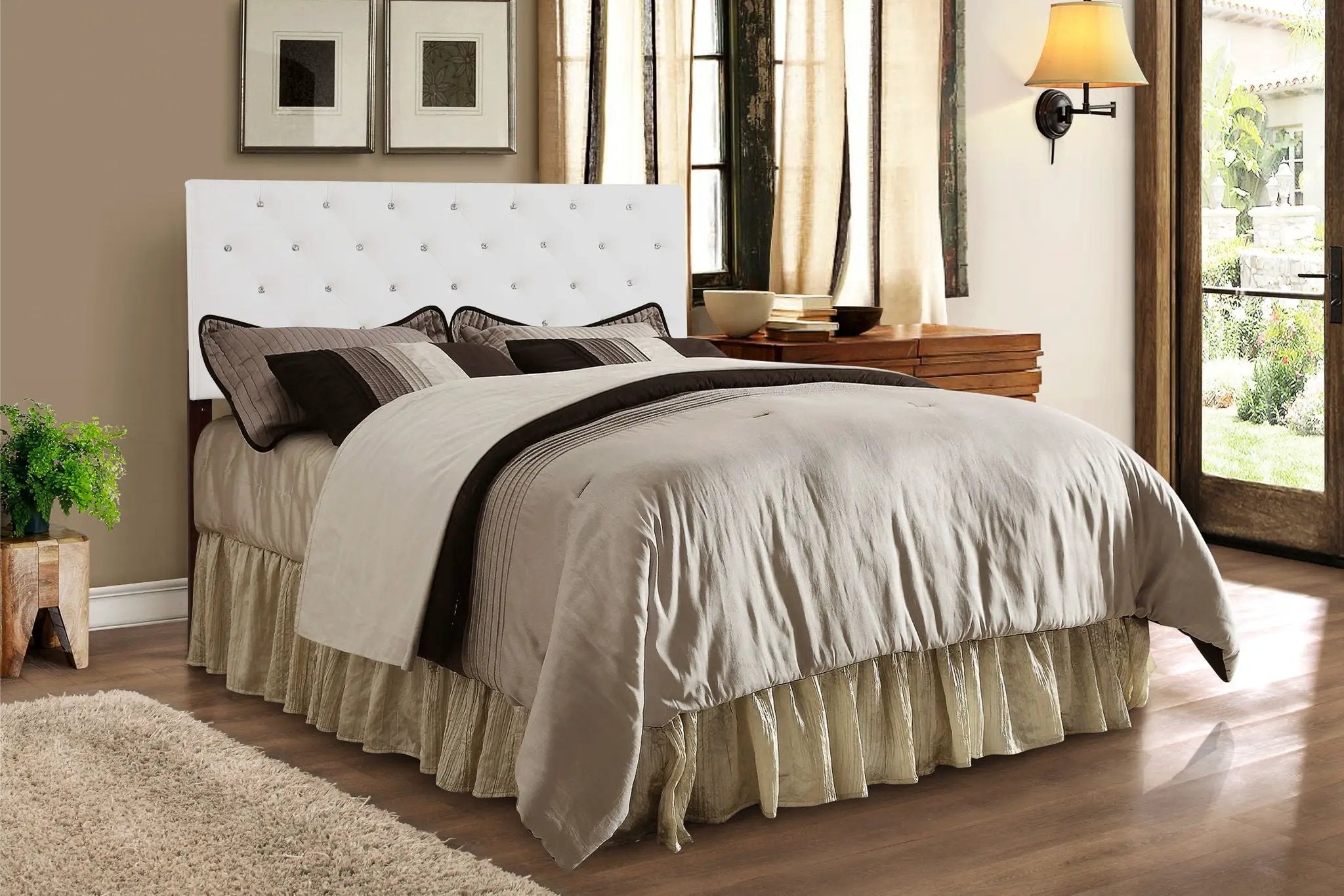 Panel Headboard & Button Tufting by Unique Piece Furniture