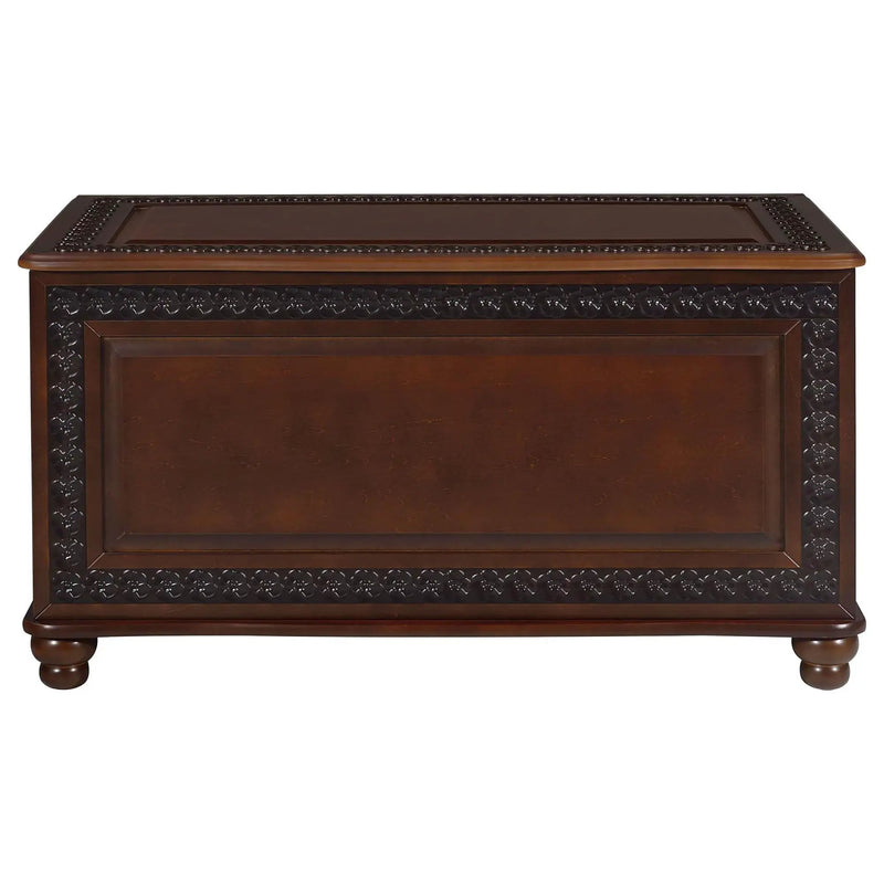 Ornate - Deep Flip Open Storage Cedar Chest With Cedar Lining - Brown by HouseOfZazla