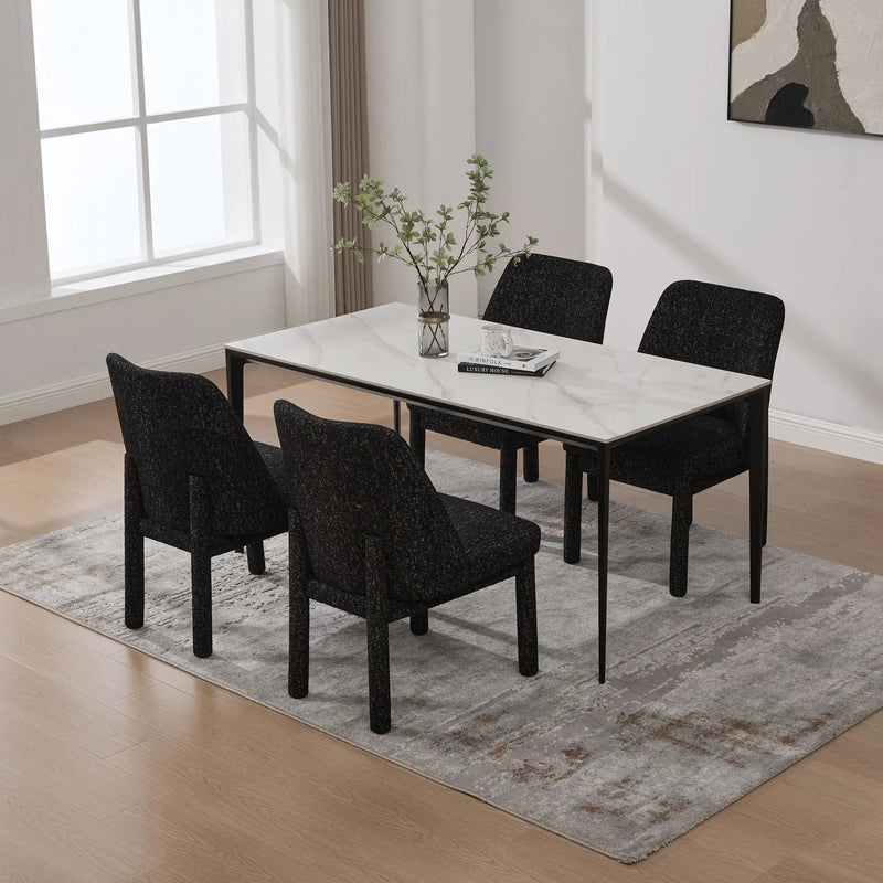 Wide Minimalist Dining Chair