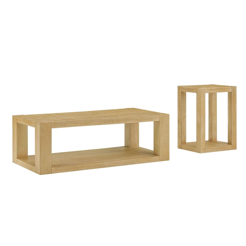 2-Piece Modern Rectangle Coffee Table Set by HouseOfZazla