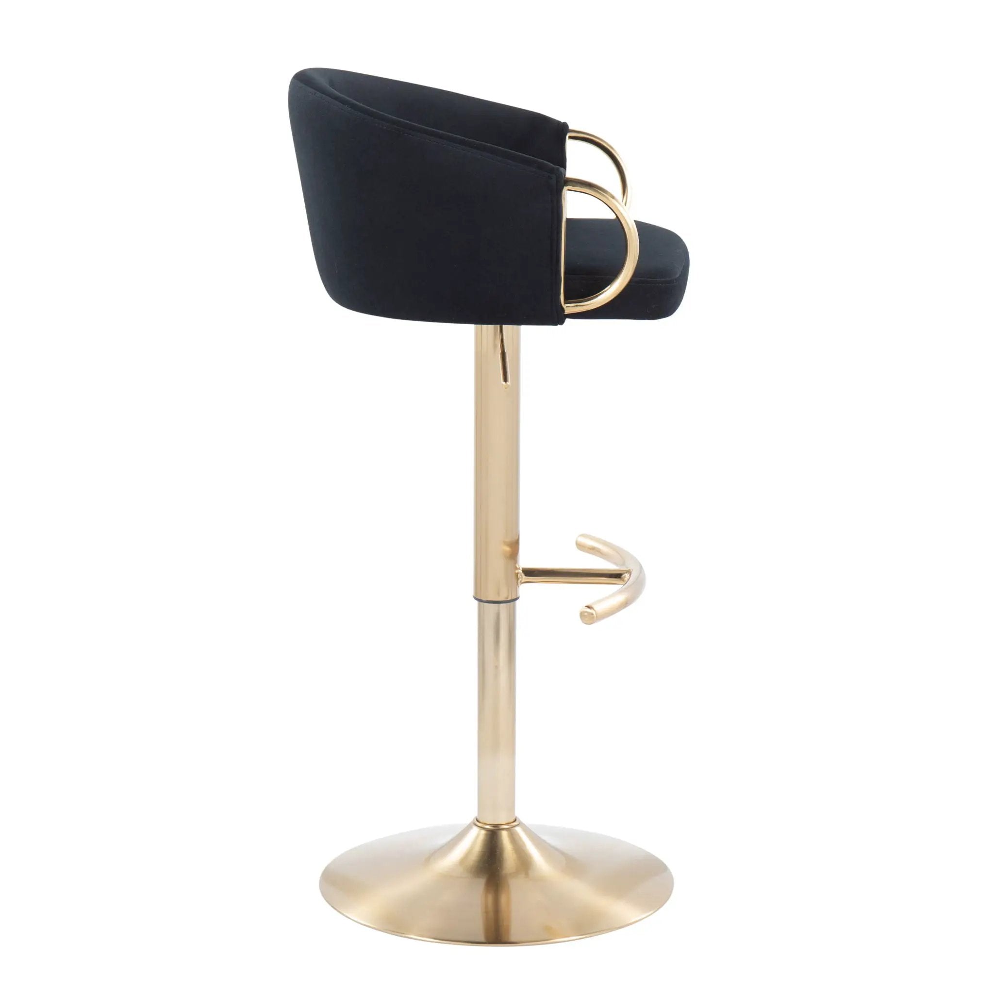 Claire - Contemporary / Glam Adjustable Bar Stool (Set of 2) by Unique Piece Furniture