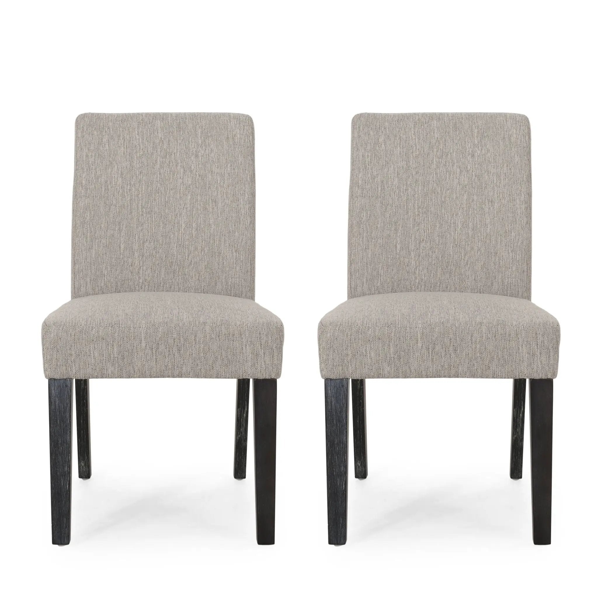 Contemporary Dining Chair with Upholstered Seating and Tapered Legs by HouseOfZazla