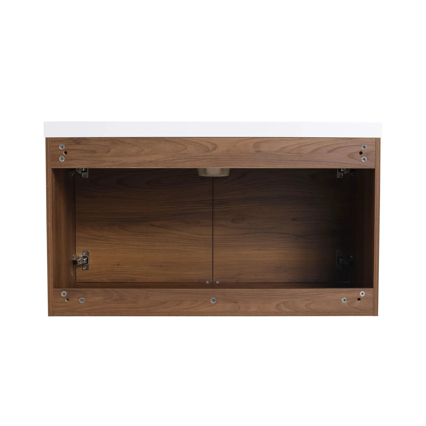 Bathroom Vanity Set With Resin Countertop Sink And 2 Doors, Engineered Wood by HouseOfZazla