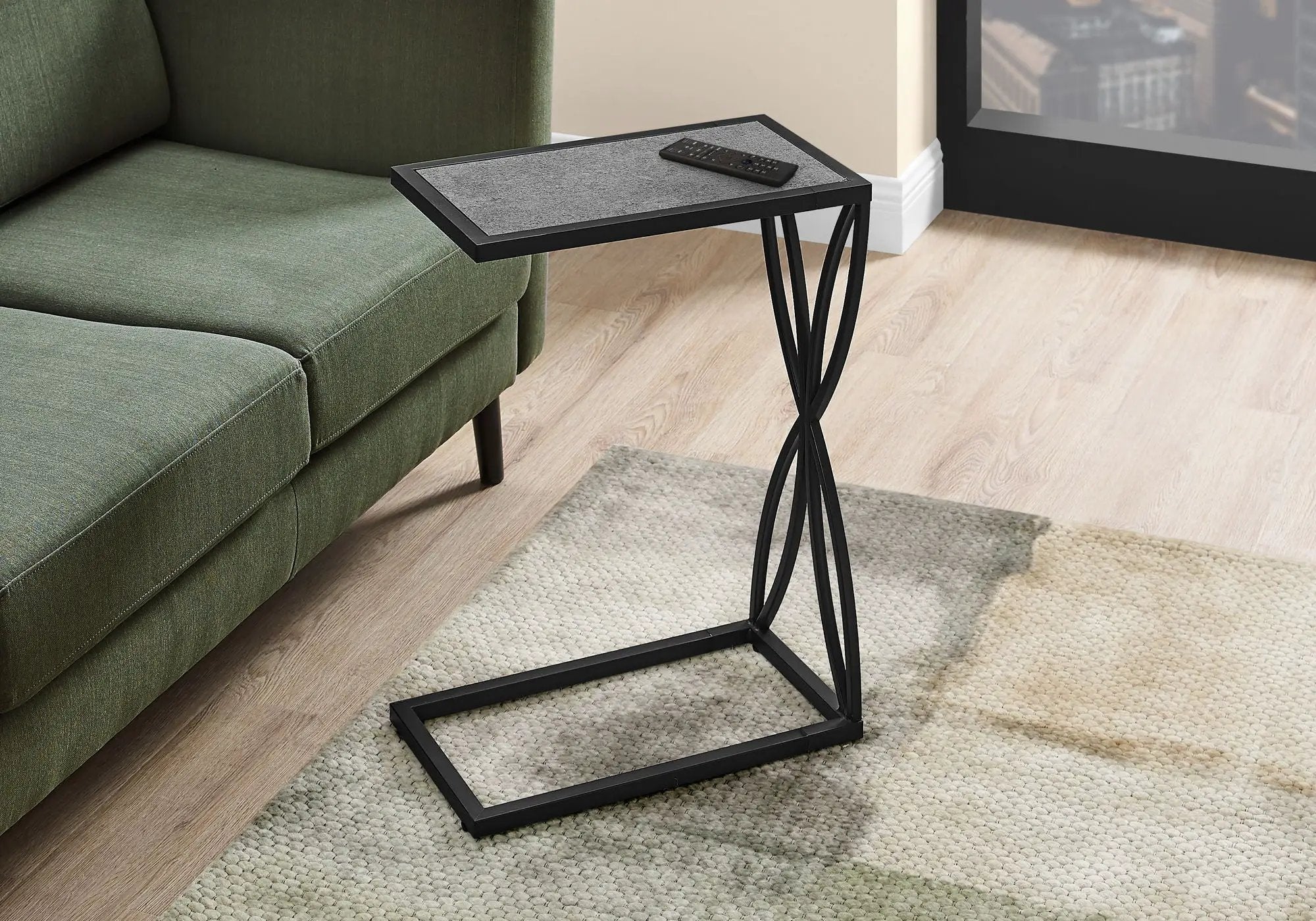 Accent Table C - Shaped, Modern - Gray by Unique Piece Furniture