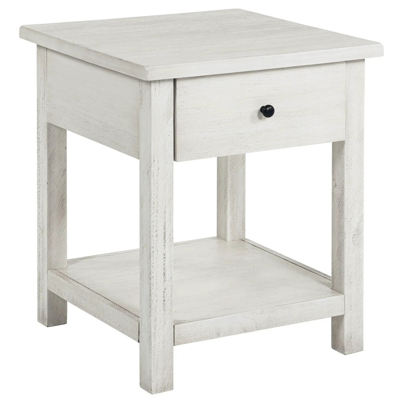 Payne 3-piece Coffee and 1-drawer End Table Set White by Unique Piece Furniture