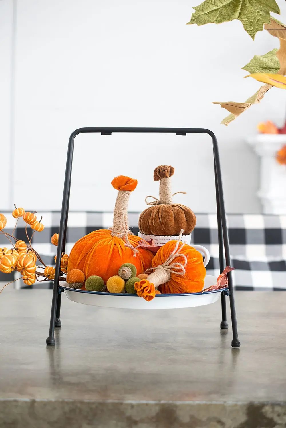 Pumpkin Ornament For Holiday Harvest Festival Fall Festival & Thanksgiving (Set of 6) by Unique Piece Furniture