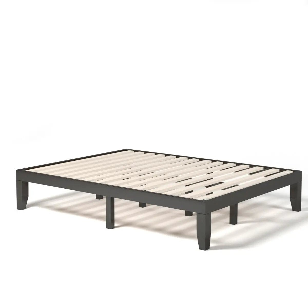 Queen Size 14 Inch Wooden Bed Mattress Frame, photo 9 of 10
