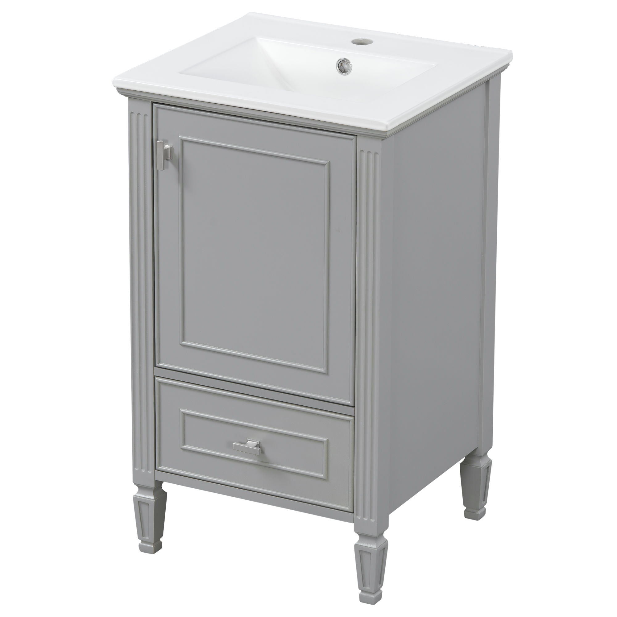 Retro Bathroom Vanity With Sink by HouseOfZazla