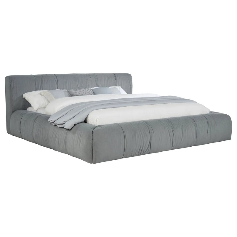 Wilshire Upholstered California King Platform Bed Grey by Unique Piece Furniture