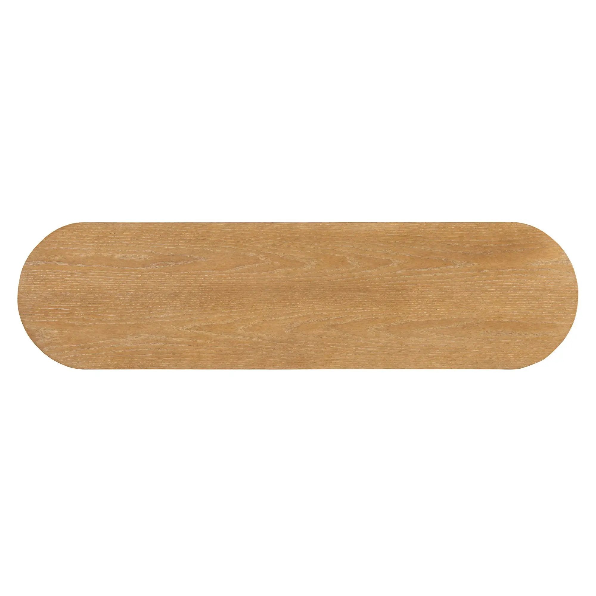 Console Table With Fluted Legs, Open Shelf by Unique Piece Furniture