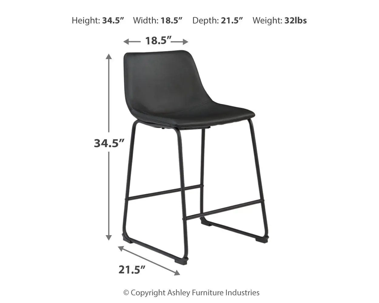 Centiar - Upholstered Barstool (Set of 2) by Unique Piece Furniture