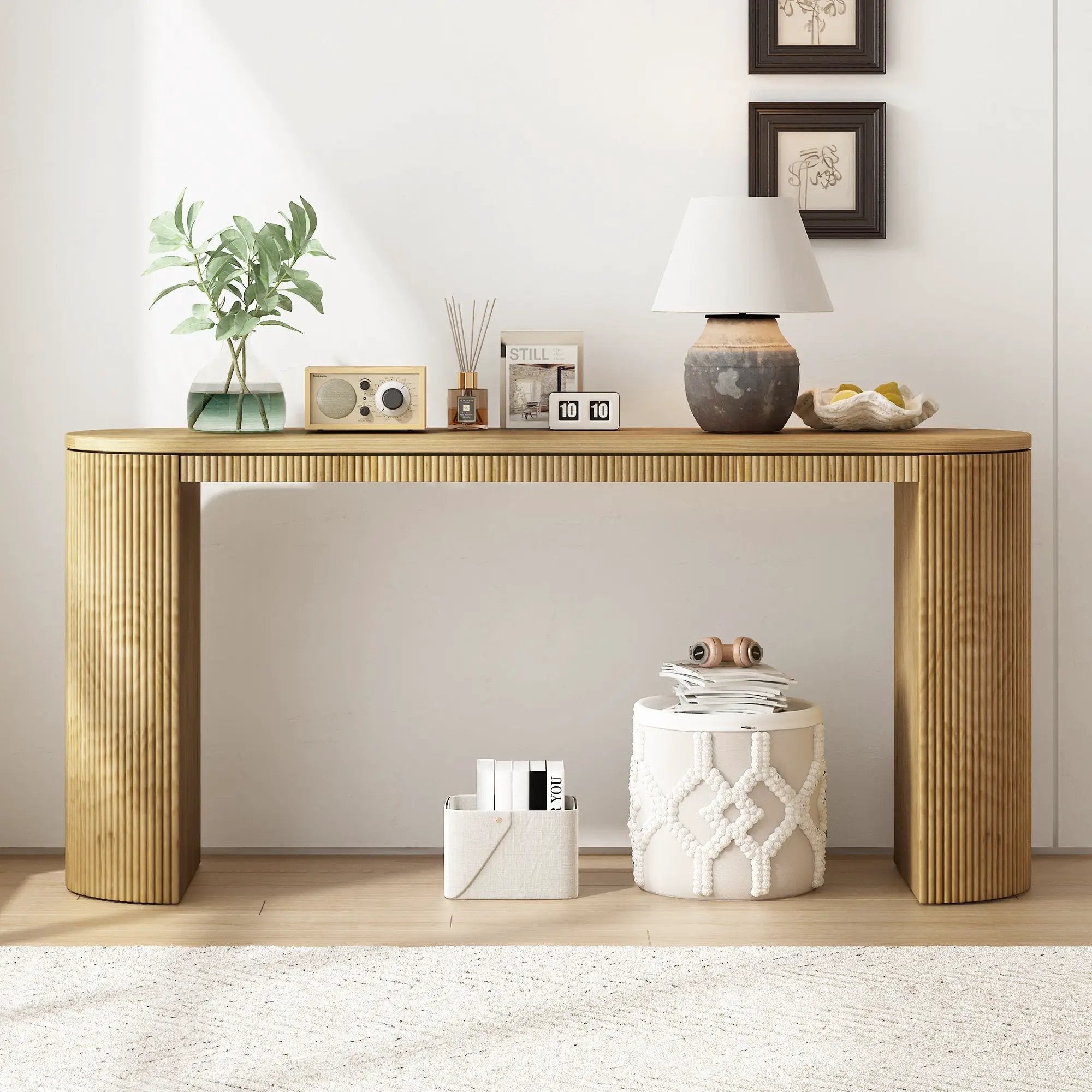 U_STYLE Curved Design Console Table by HouseOfZazla