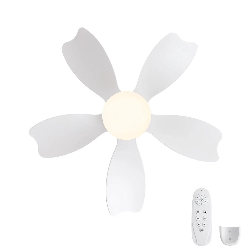 Low Profile Flush Mount Ceiling Fan With Light by HouseOfZazla