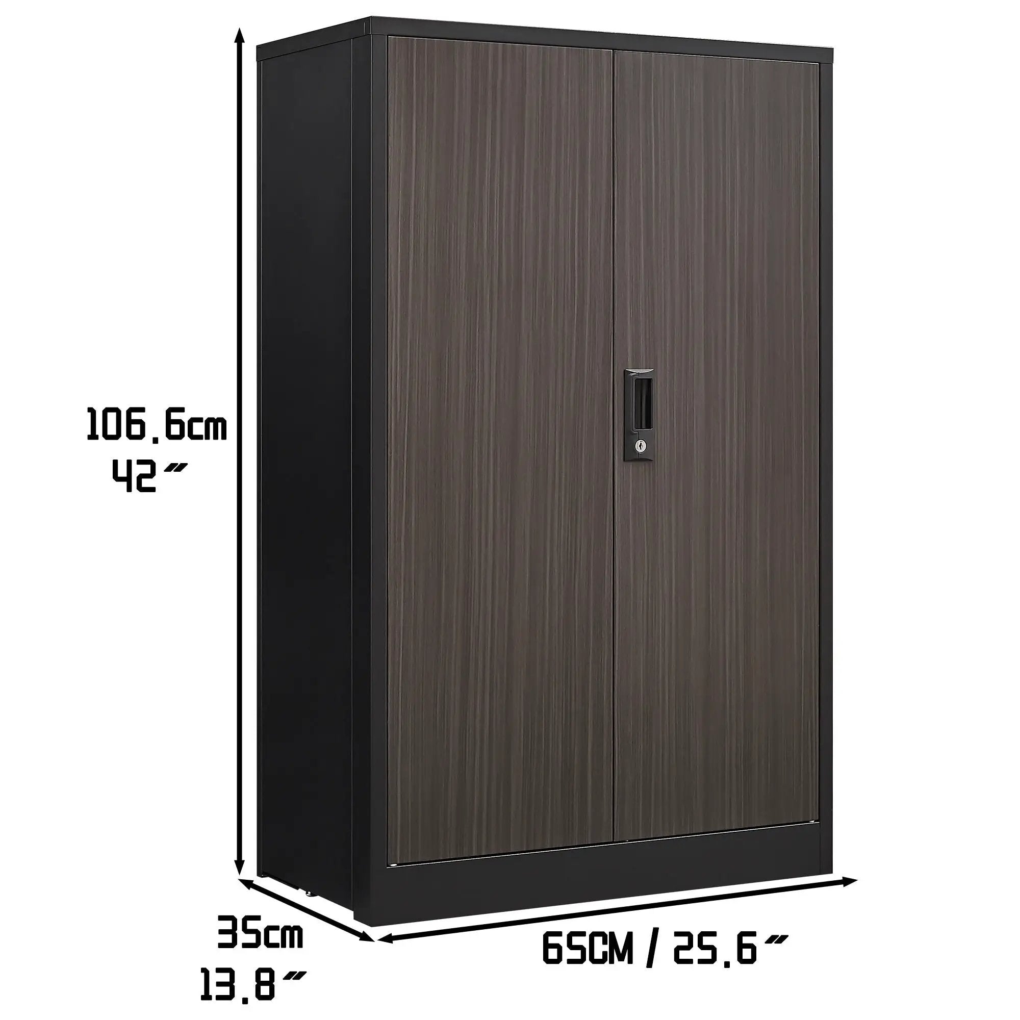 Metal Storage Cabinet With Locking Doors And Adjustable Shelf, Folding Filing Storage Cabinet, Folding Storage Locker Cabinet For Home Office, School, Garage by HouseOfZazla