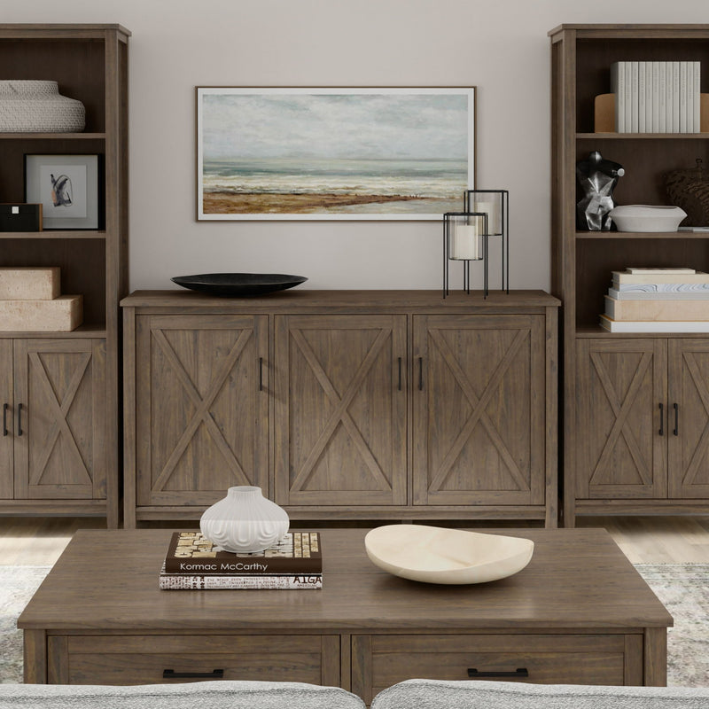 Ela - Wide Storage Cabinet - Smoky Brown by HouseOfZazla
