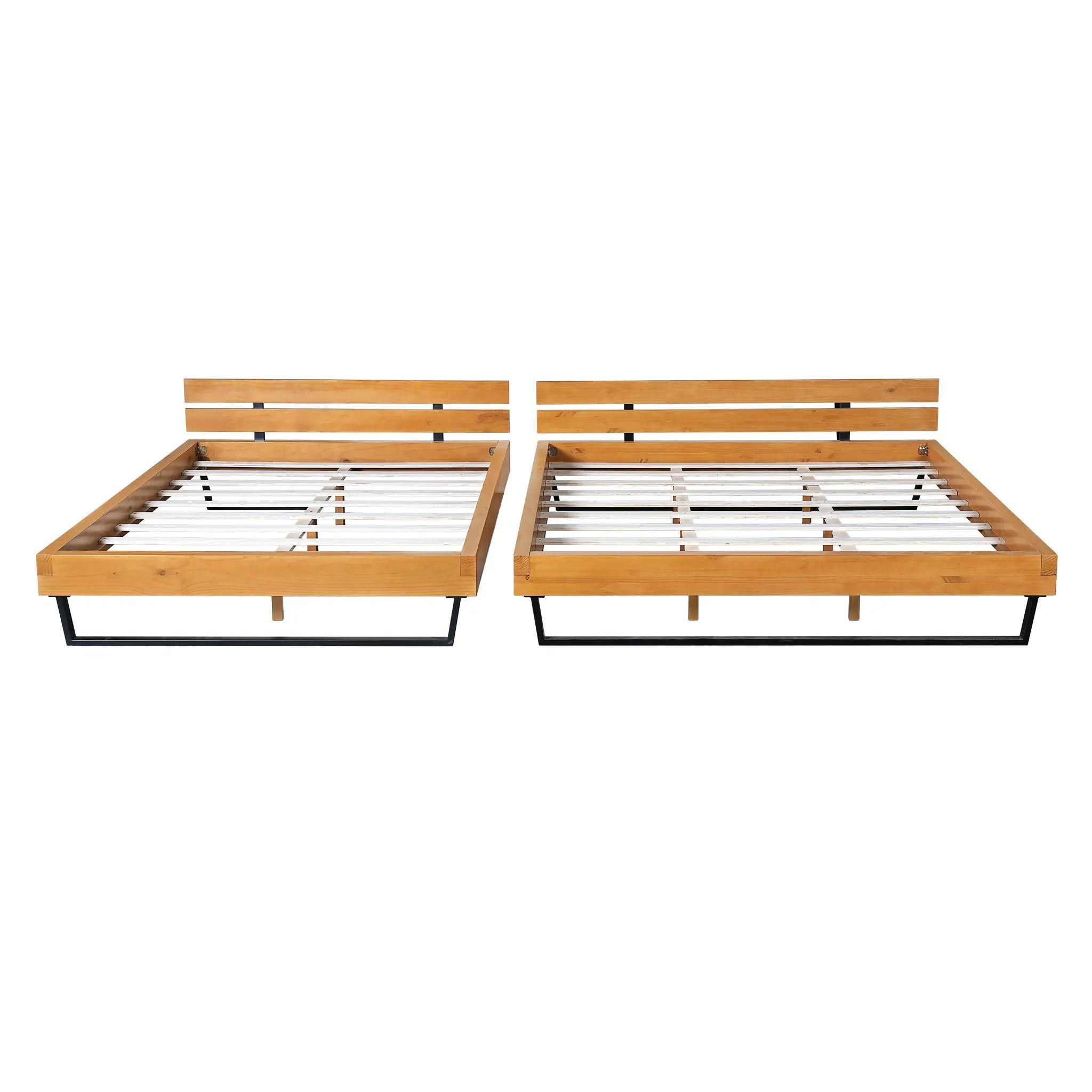 Pine Wood Bed Frame - King Size by HouseOfZazla