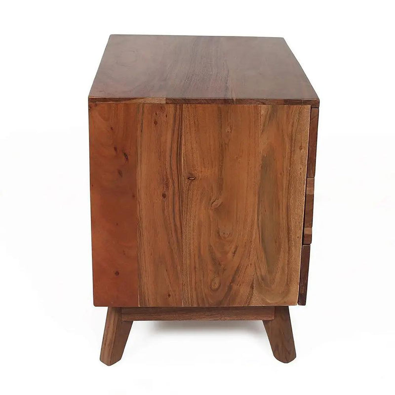 Nightstand Natural Wood - Brown by Unique Piece Furniture